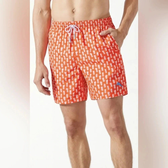 Tommy Bahama Naple Pina Colada Swim Trunks - Picture 1 of 9